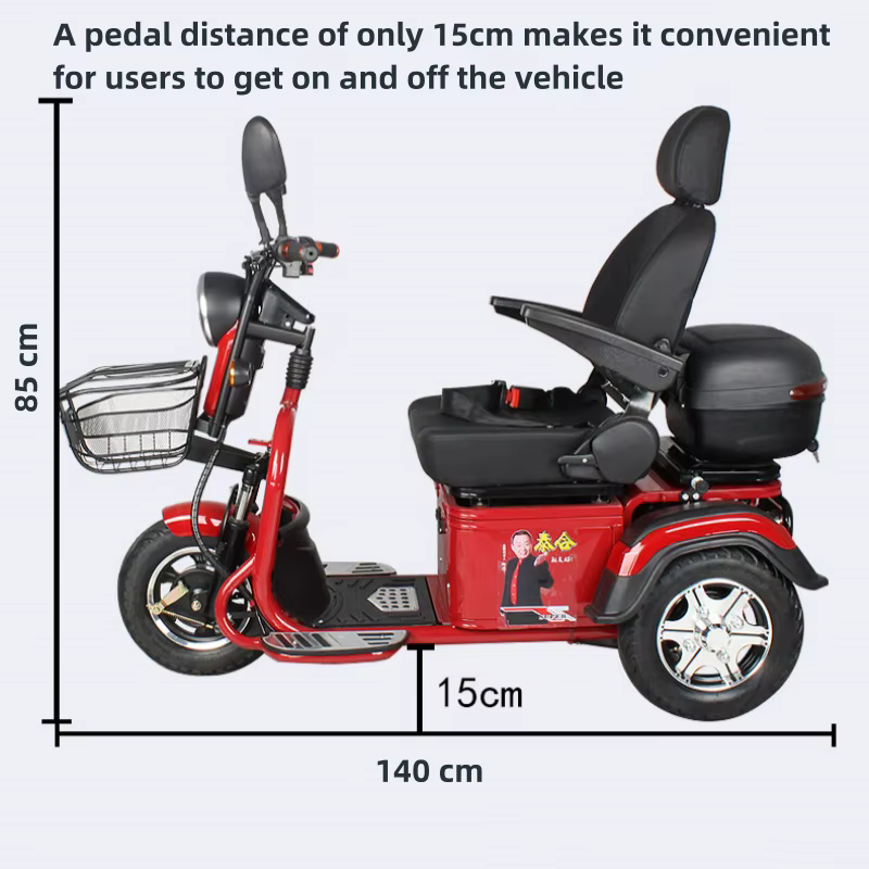 Trottinette de mobilité à 3 roues 600W 60V