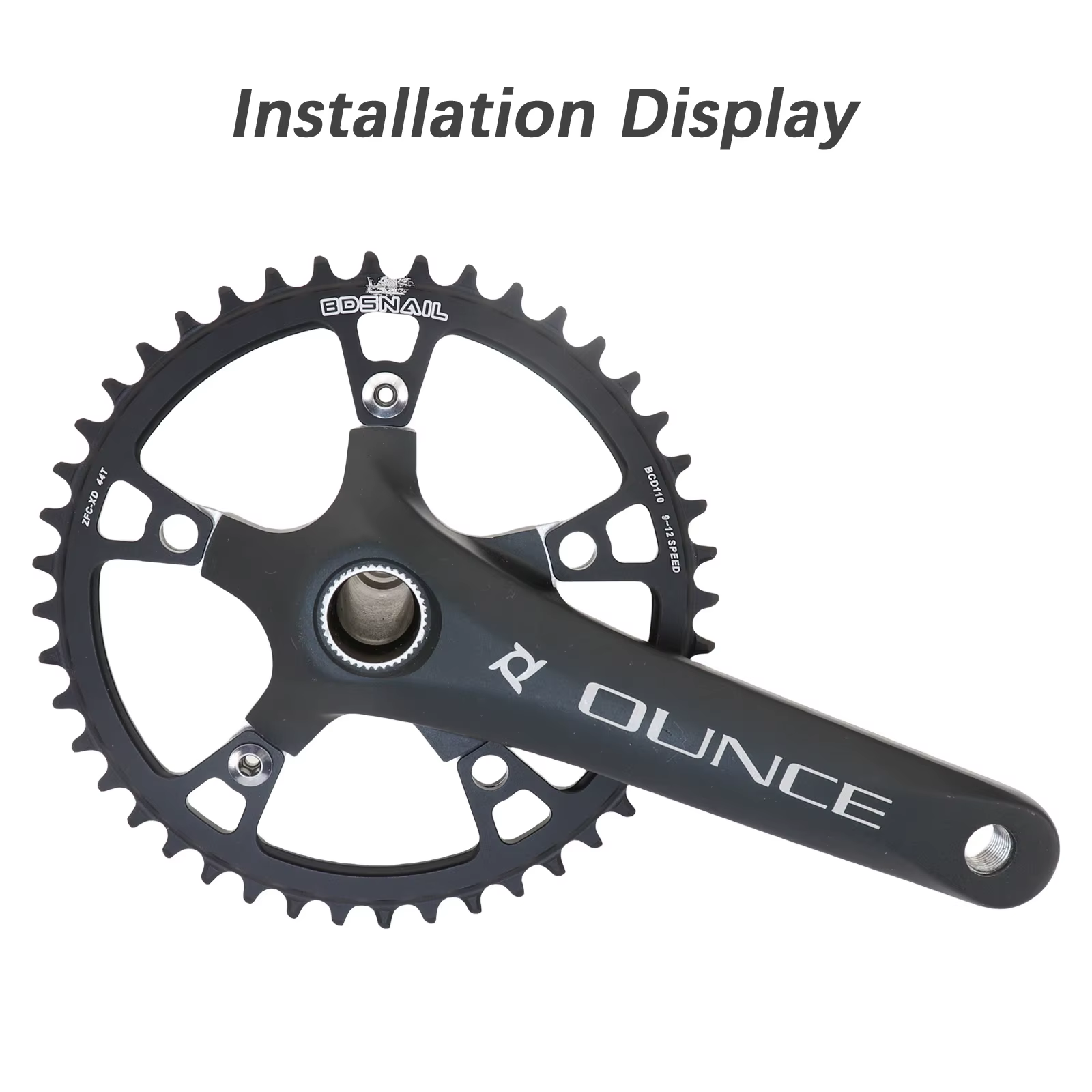 Plateau de chaîne SNAIL 110BCD 5 bras Narrow Wide 38T 40T 42T 44T Rond 1x pour vélos de route