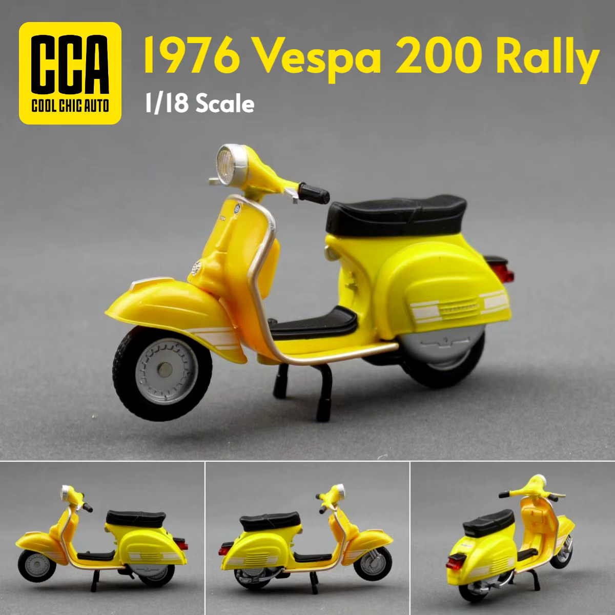 Scooter électrique de rallye Vespa 1/18
