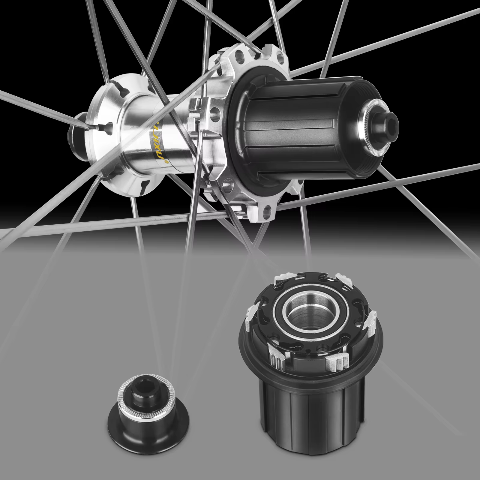 RUJIXU 700C Cadre de jeu de roues de vélo argenté