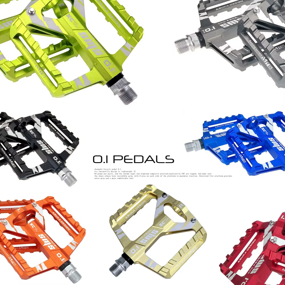 Pédales de vélo VTT ultralégères colorées