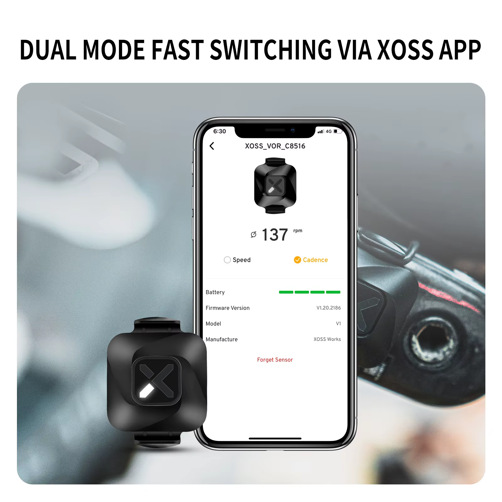 Capteur de cadence de vitesse Vortex pour ordinateur de vélo