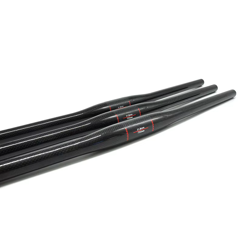 NO TRADEMARK VTT guidon de vélo plat pièces vtt 3K