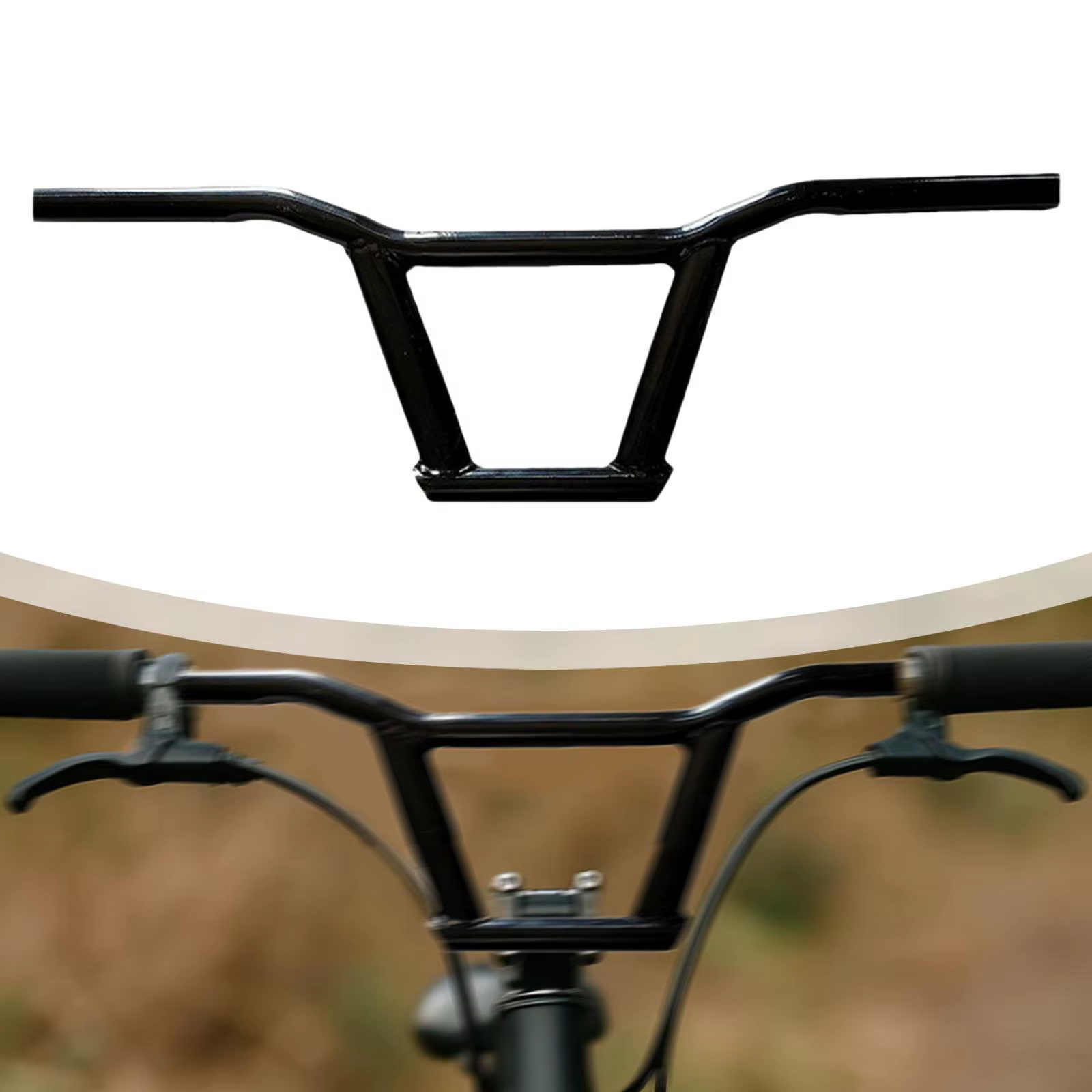 Guidon de vélo ergonomique léger facile à installer remplacement élégant pour vélos de route