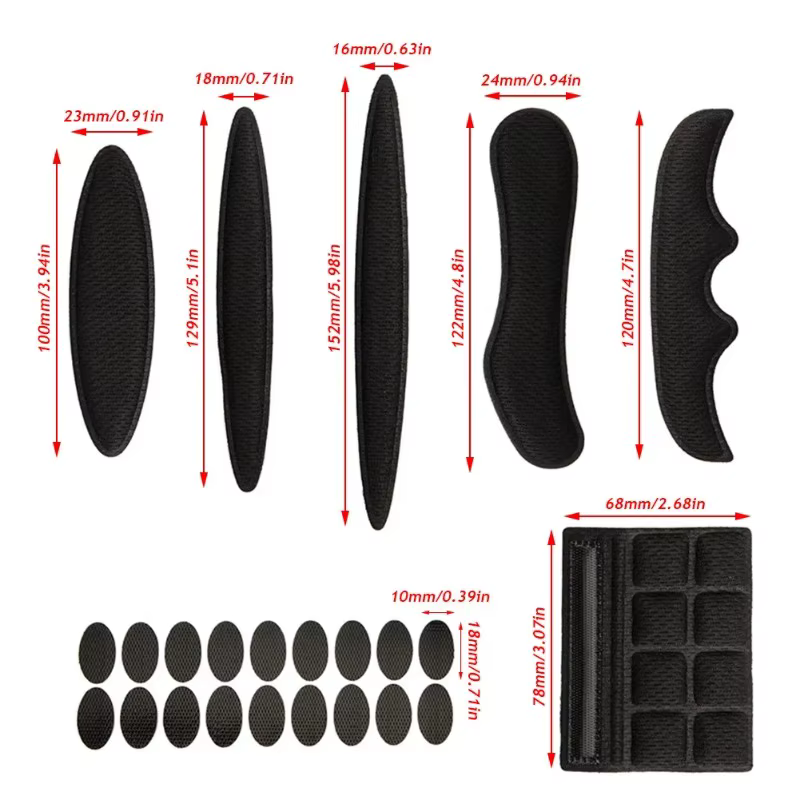 Kit de rembourrage de casque 27 pièces