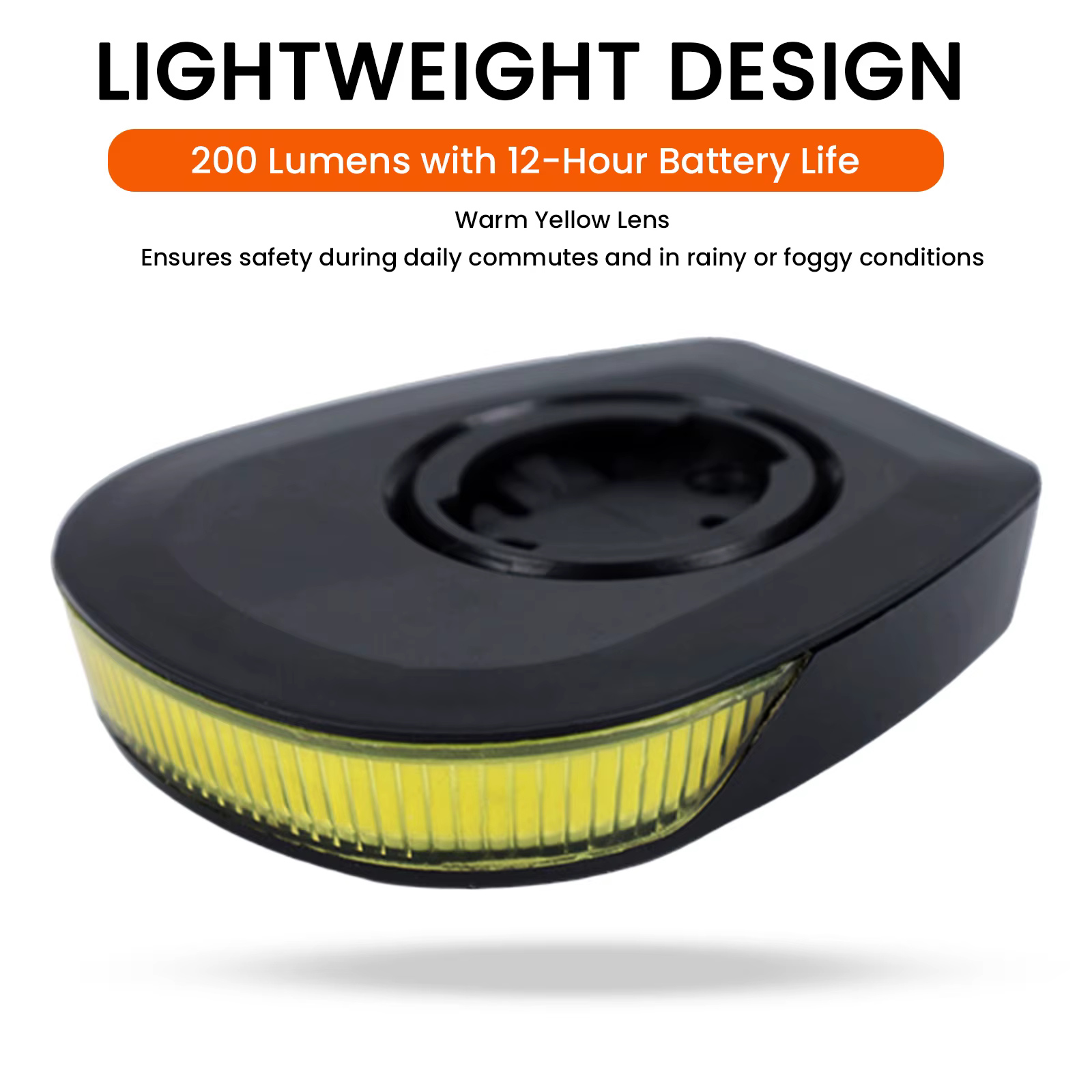 Phare avant de vélo étanche IPX6 pour Garmin avec support pour ordinateur