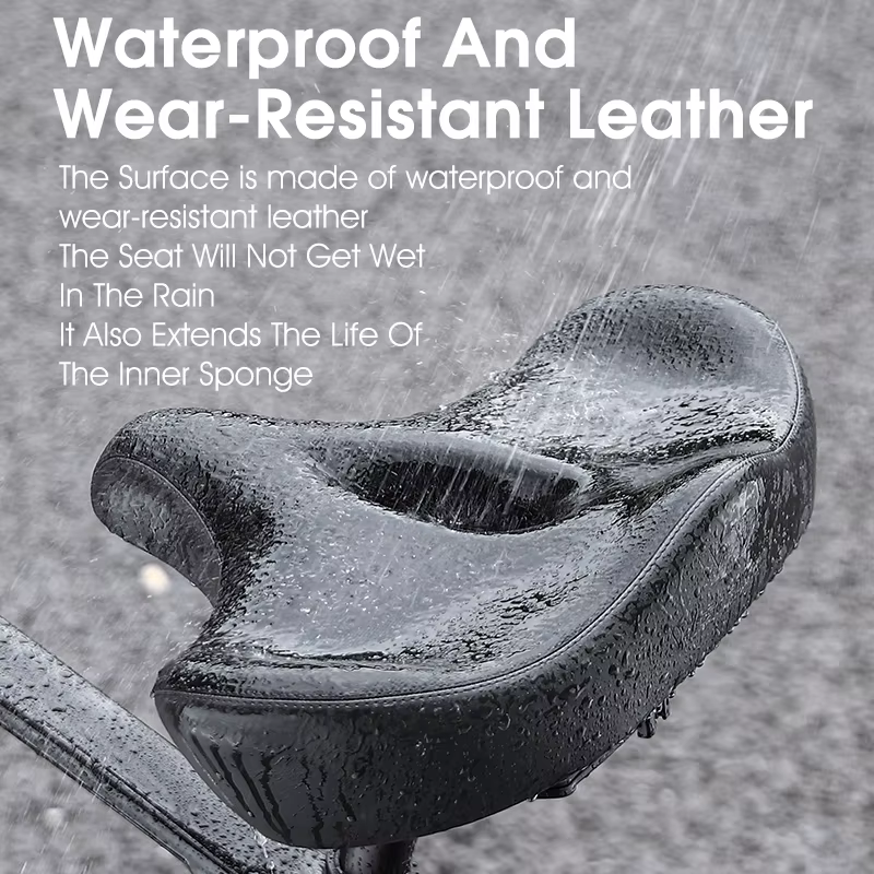 WEST BIKING-Selle ergonomique ultra large confortable pour vélo électrique