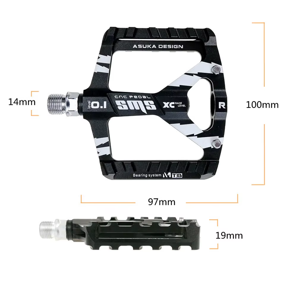 Pédales de vélo VTT ultralégères colorées