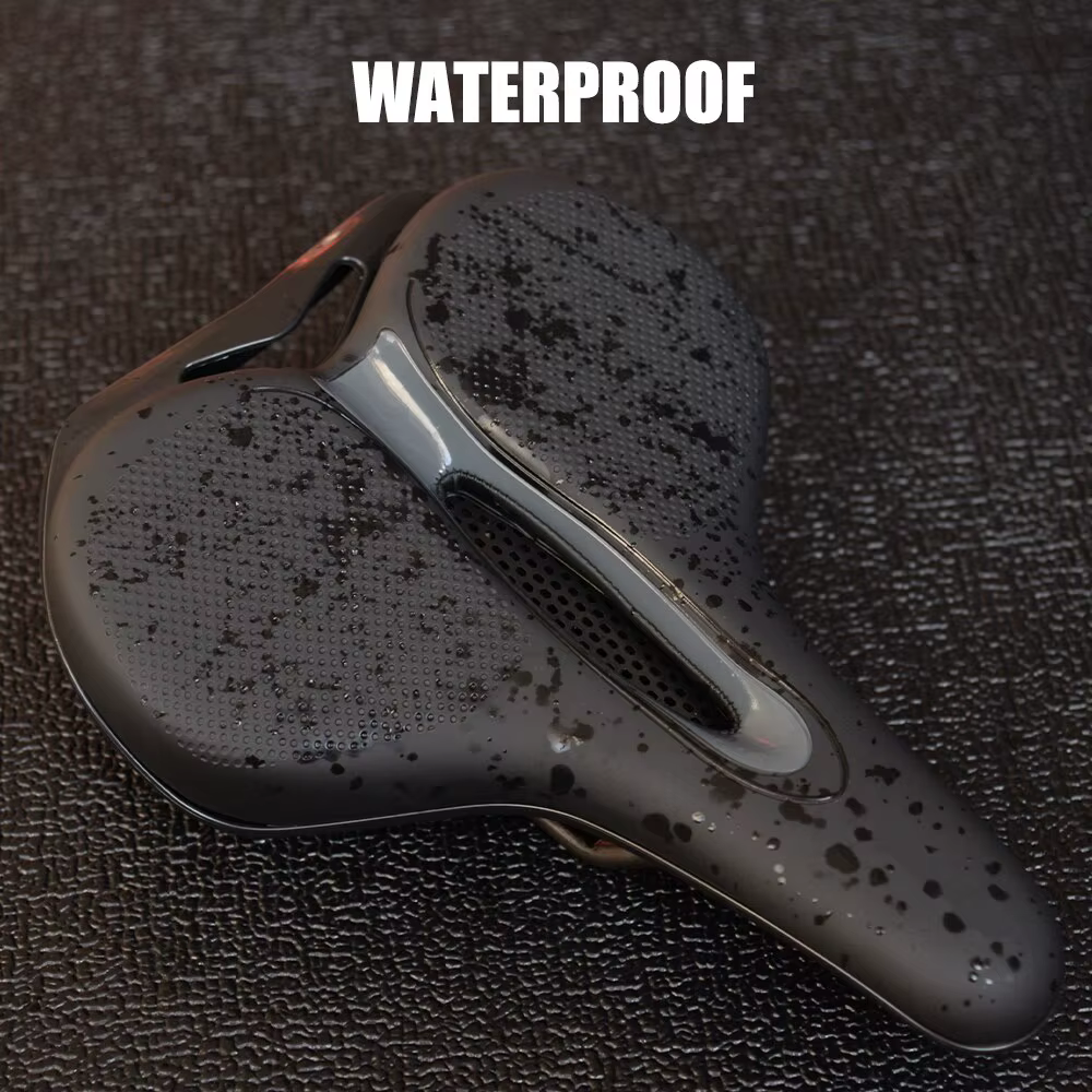 VTT Selle De Vélo Respirant Grand Butt Coussin En Cuir Surface Siège Montagne