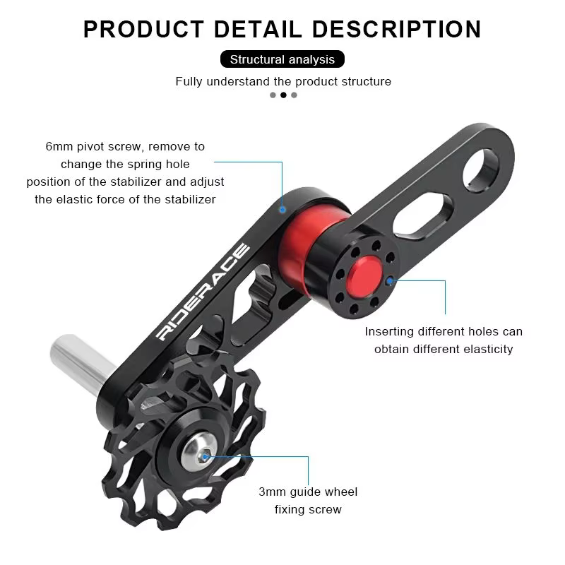 RIDERACE stabilisateur de chaîne de vélo Guide