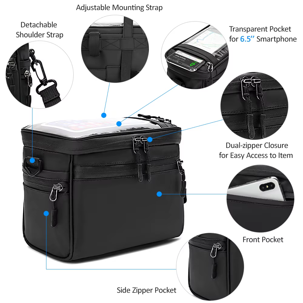 Sac de guidon de vélo en poudre Electrolux