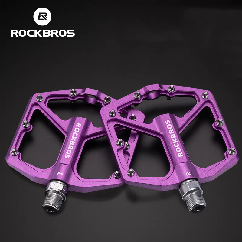 ROCKBROS pédales de vélo en alliage d'aluminium anti-dérapant