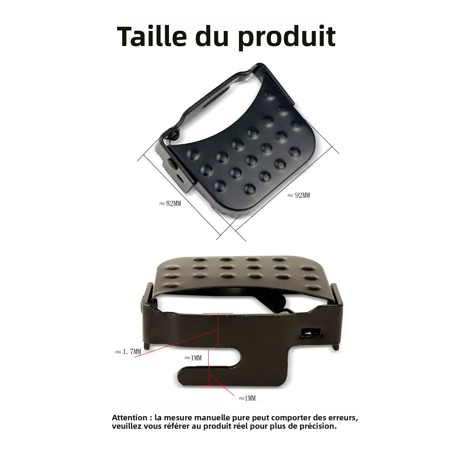 Repose-pieds pliant universel pour vélo électrique