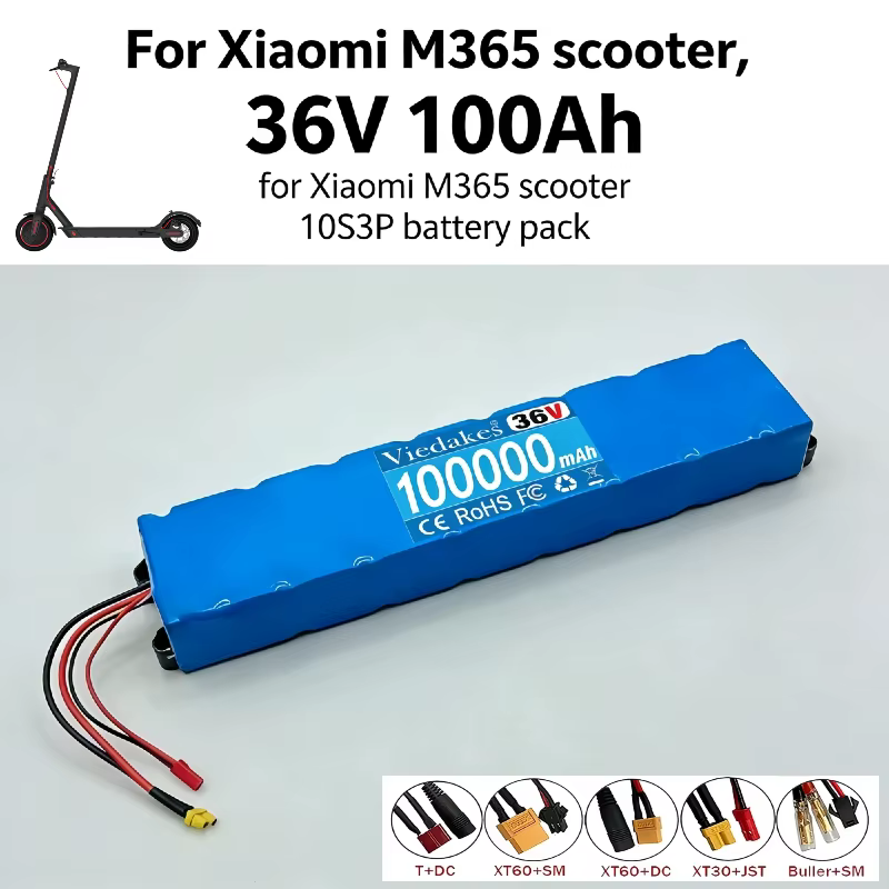 Nouvelle batterie de trottinette électrique 36V 100000mAh 10S3P 2026