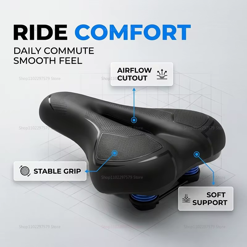 Selle de vélo de montagne robuste et confortable