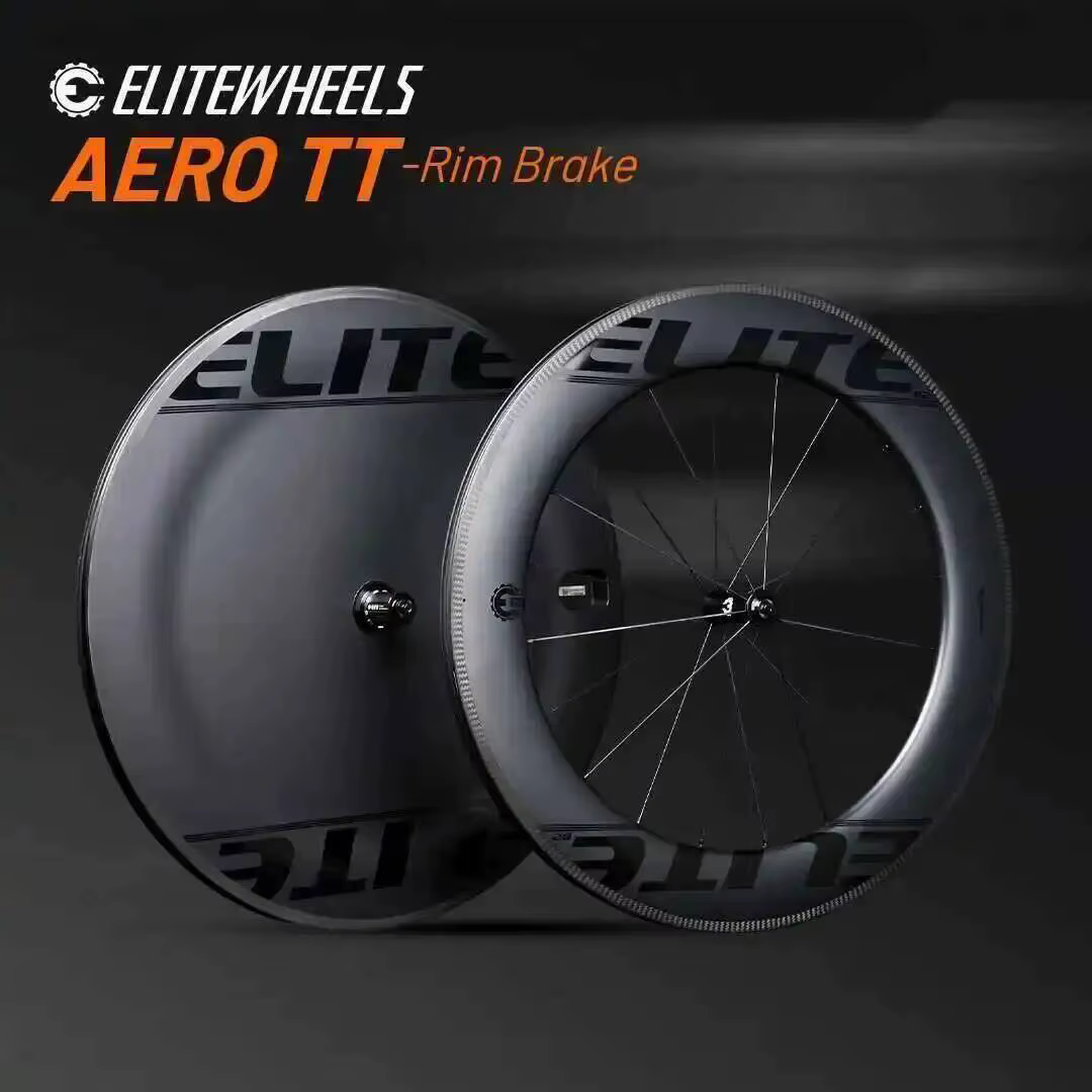 Roues ELITEWHEELS AERO-TT en fibre de carbone pour triathlon