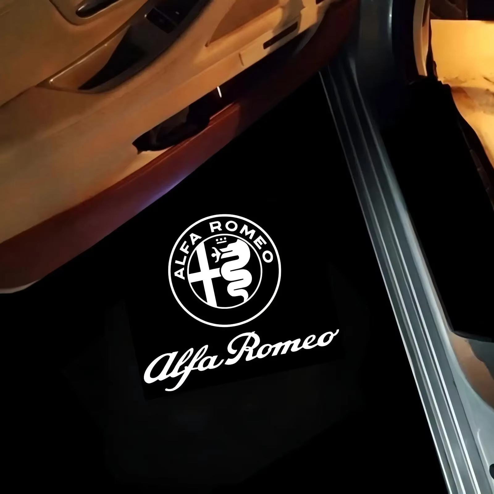 HD pour Alfa Romeo 159 Giulietta Stelvio Giulia Mito Brera accessoires voiture Led porte courtoisie Logo projecteur lampe lumières de bienvenue