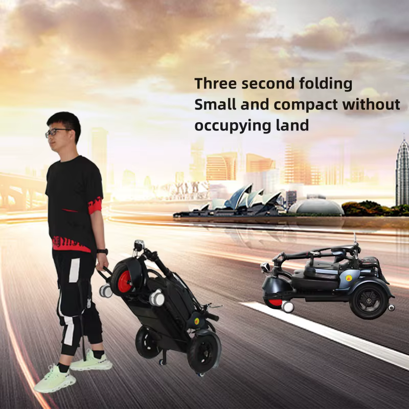 Mini Tricycle Électrique Pliable pour Femme