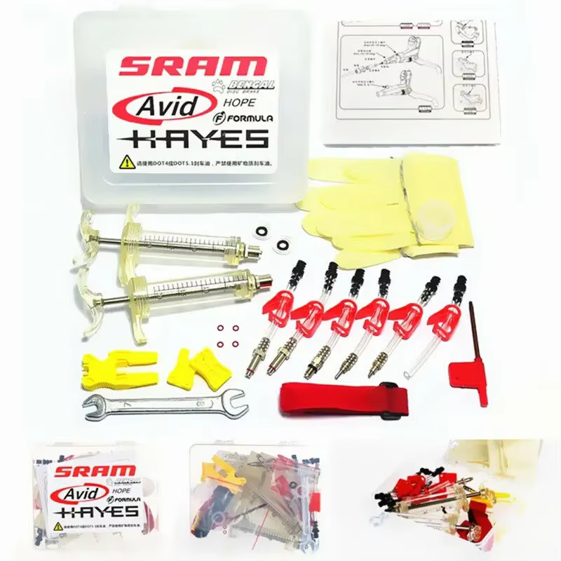 Kit d'outils de purge de freins à disque hydrauliques pour vélos Cycle Zone