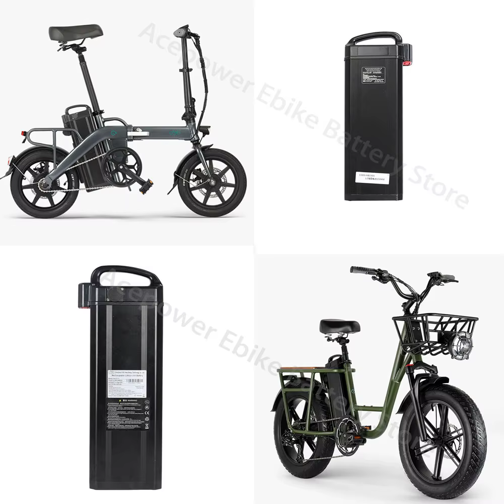 Batterie de rechange pour vélo électrique, 48V, 20Ah, 20,8 Ah, 23,2 Ah, 30Ah, pour support Fiido T2, moteur 24.com 1000W