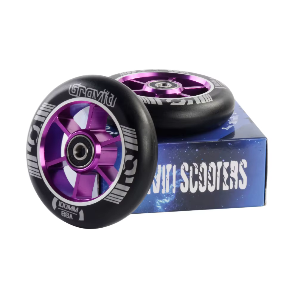 Livraison Gratuite Trottinette Stunt 100mm Nouveau Style Deux Roues Pièces de Rechange Pro