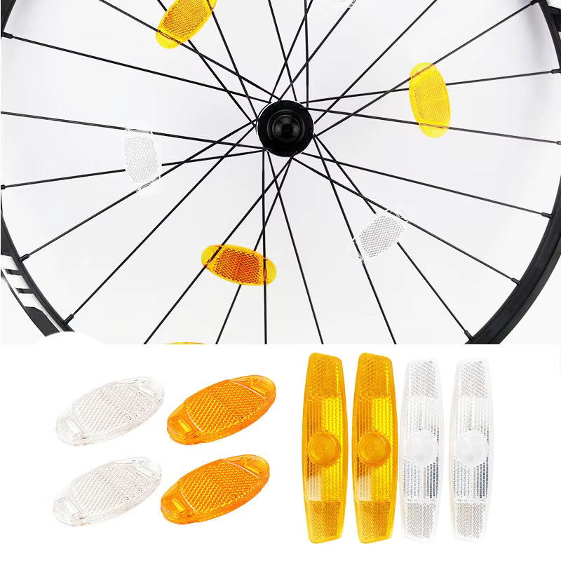 1 Paire de réflecteurs de sécurité pour rayons de vélo de route