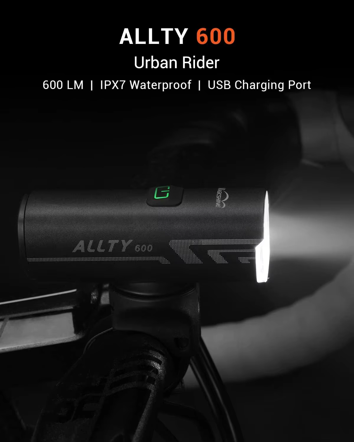 Éclairage LED pour vélo de route Allty 600
