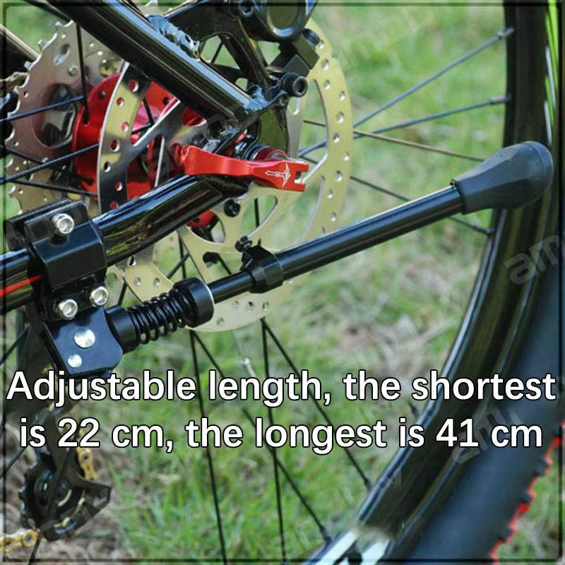 Support de pied rétractable et réglable en alliage d'aluminium pour vélo de montagne