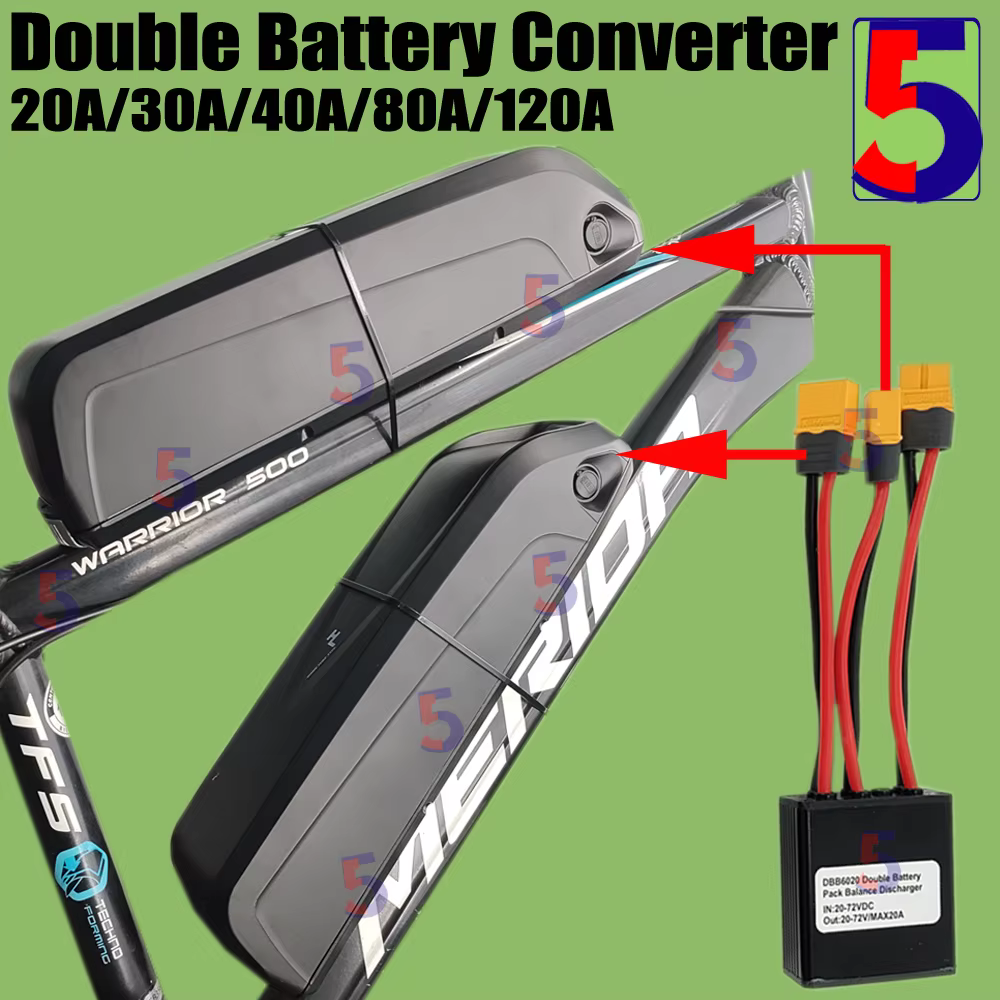 Convertisseur de décharge de batterie double pour vélo électrique