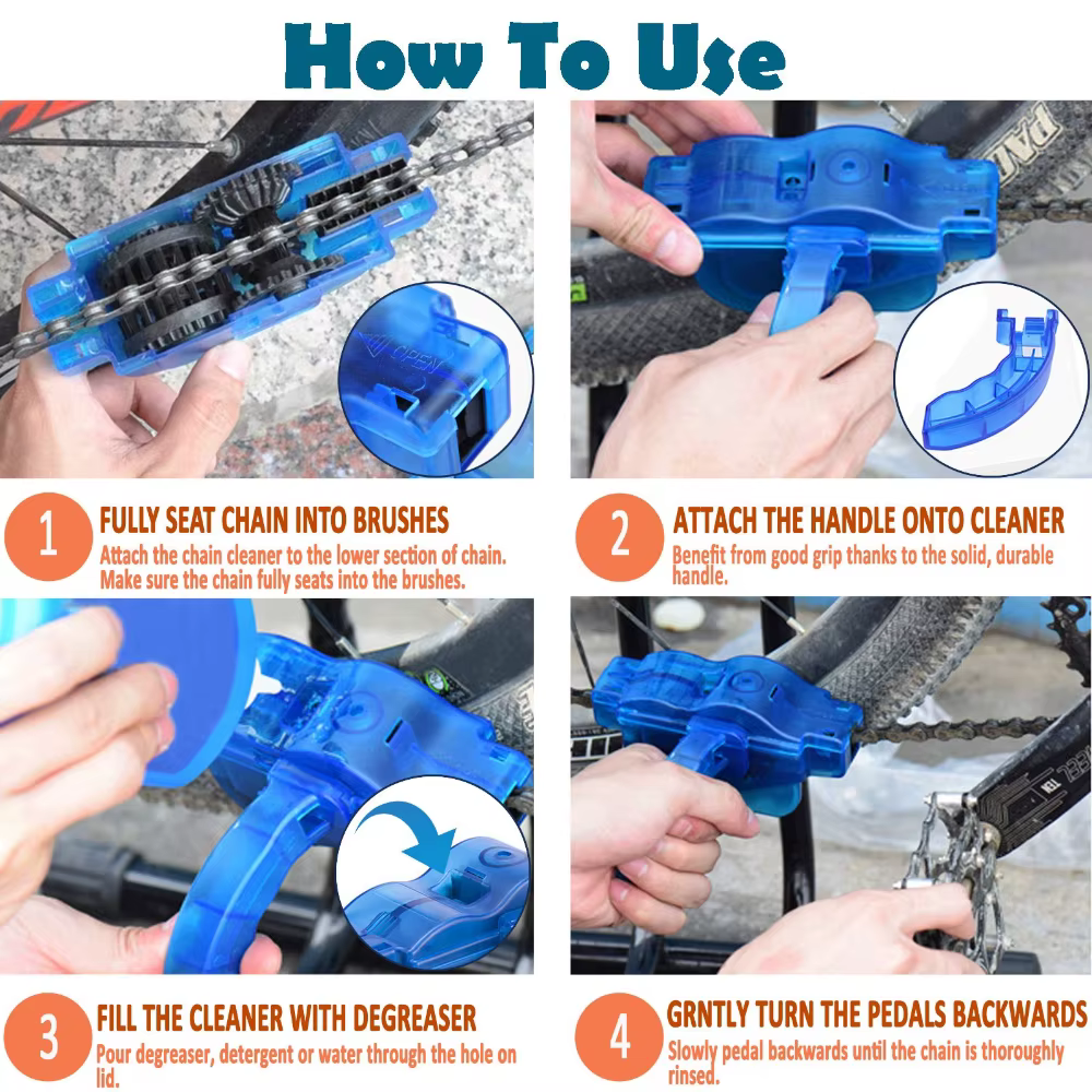 Kit de Nettoyage Vélo : Brosse à Chaîne