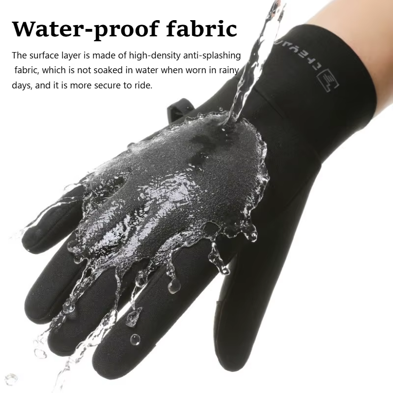 Gants de cyclisme thermiques d'hiver