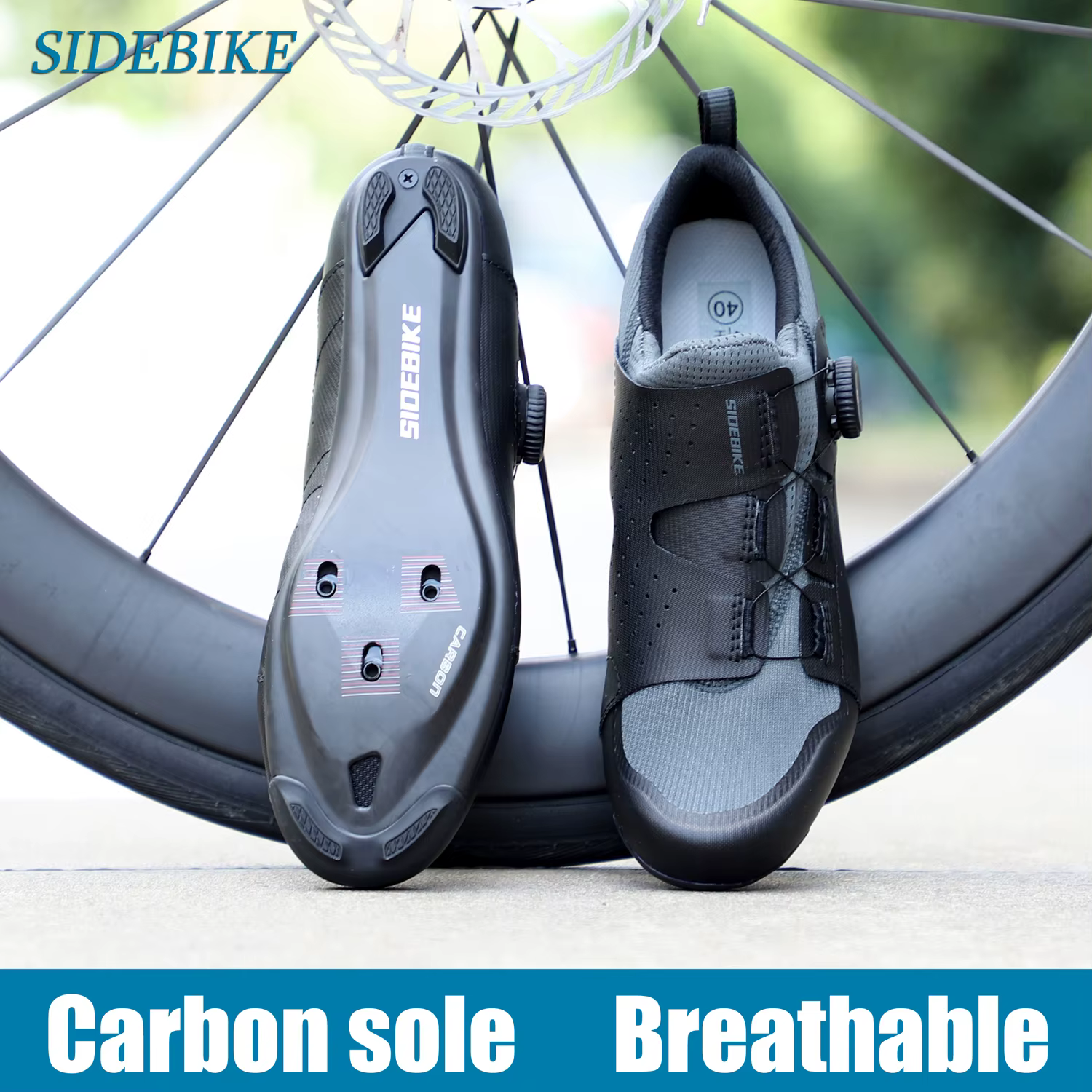 Chaussures de cyclisme en carbone Sidebike SD-030