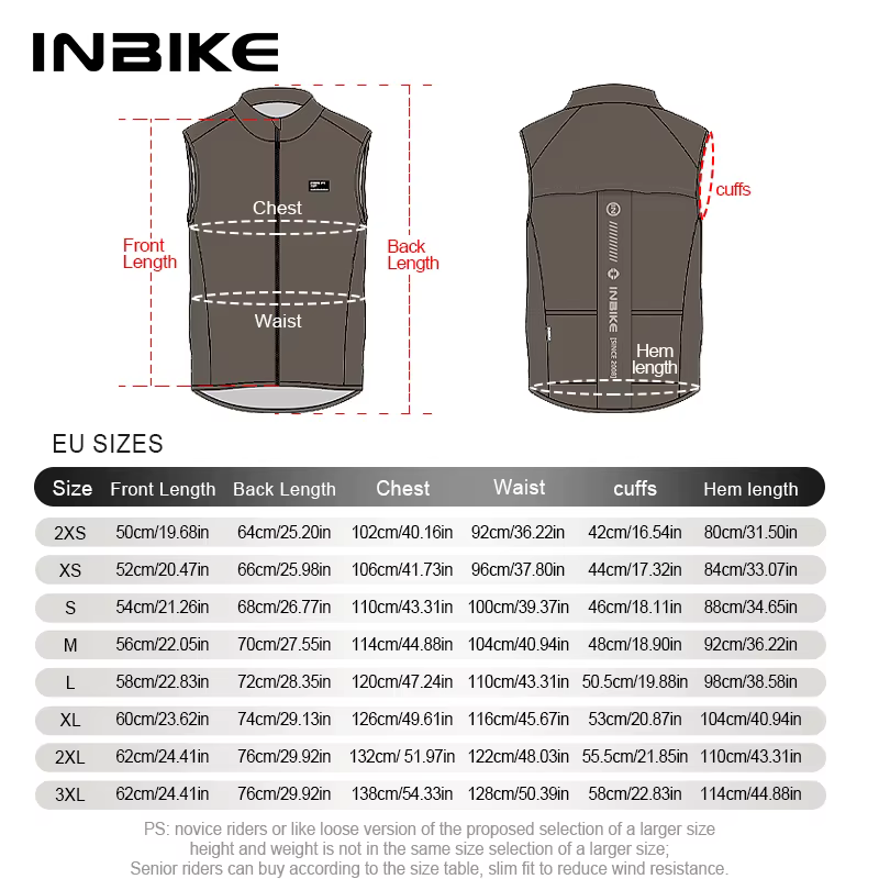 INBIKE – veste de cyclisme imperméable sans manches pour hommes