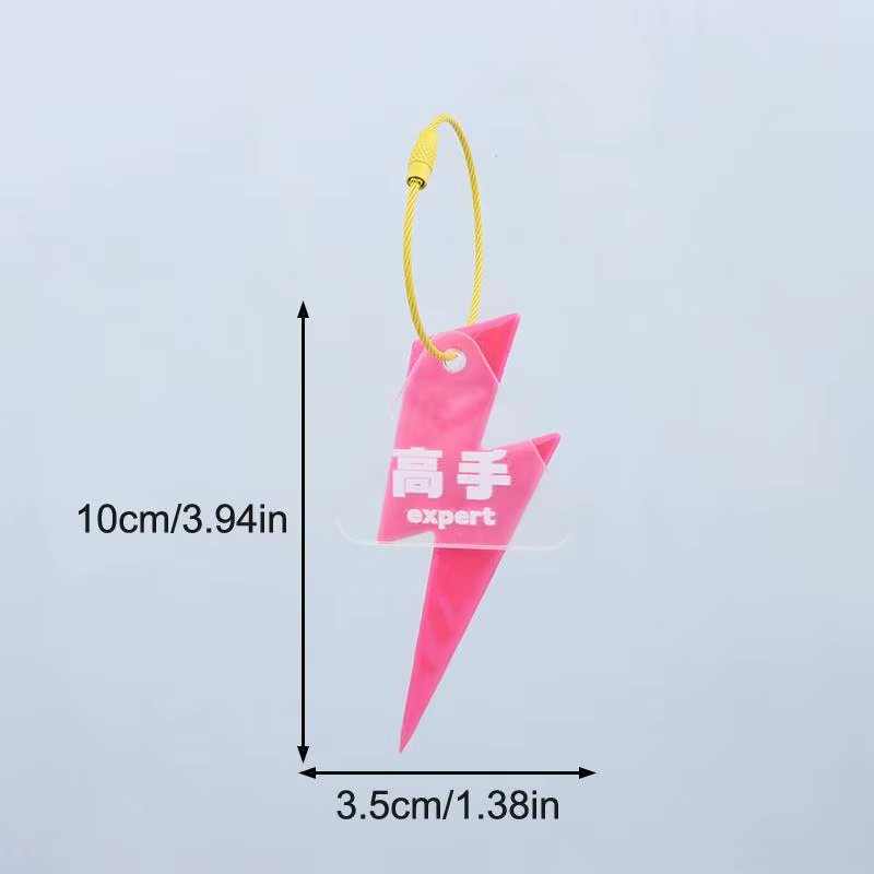 Pendentif réfléchissant pour vélo, avertissement de sécurité pour la conduite en extérieur, pendentif éclair haute visibilité, durable, universel pour vélo de route