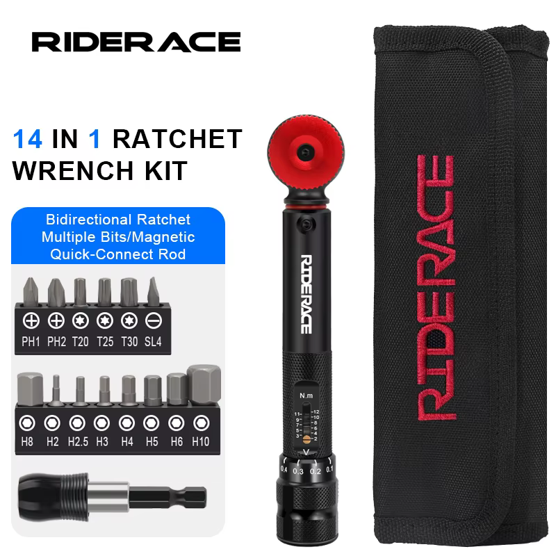 RIDERACE clé Allen de vélo clé à cliquet dynamométrique Portable tournevis de cyclisme sur route ensemble d'outils de