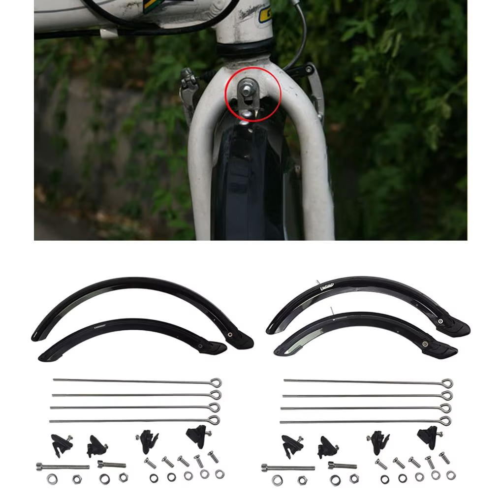 Garde-boue de vélo pliant de 14 pouces