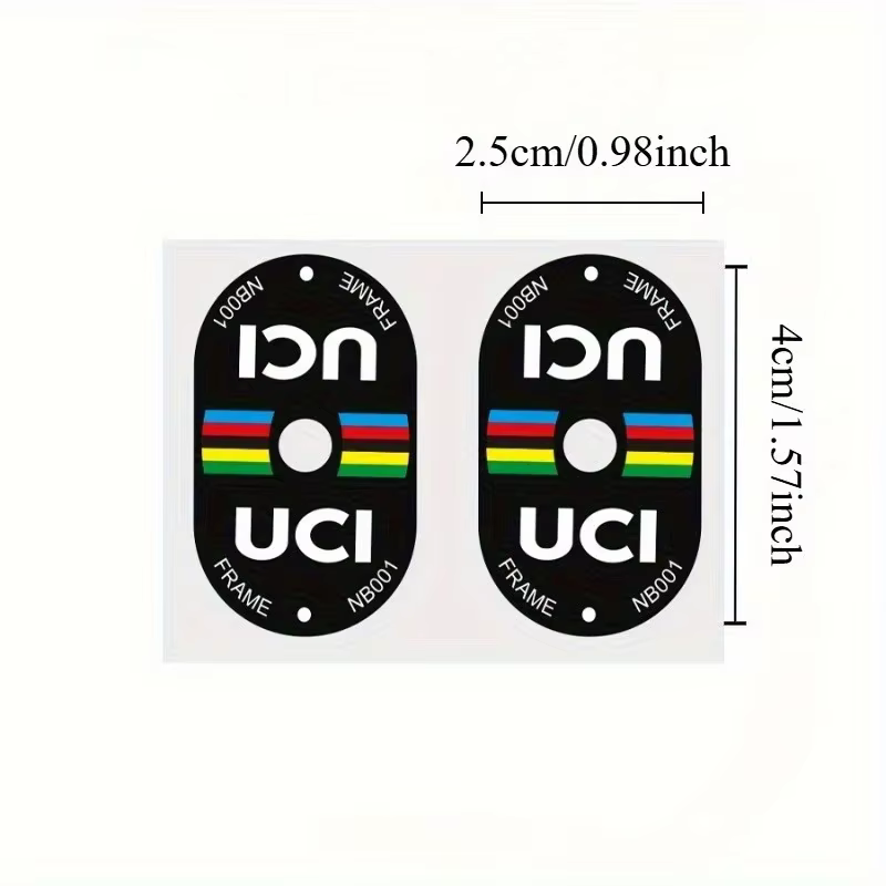 Autocollant de Valve de vélo certifié UCI