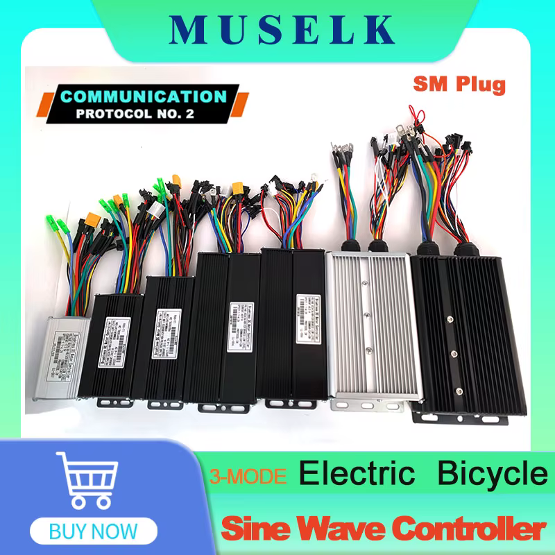 Ebike avec fonction d'apprentissage 17A26A30A35A 40A 45A 60A 80A contrôleur à onde sinusoïdale 36V-72V