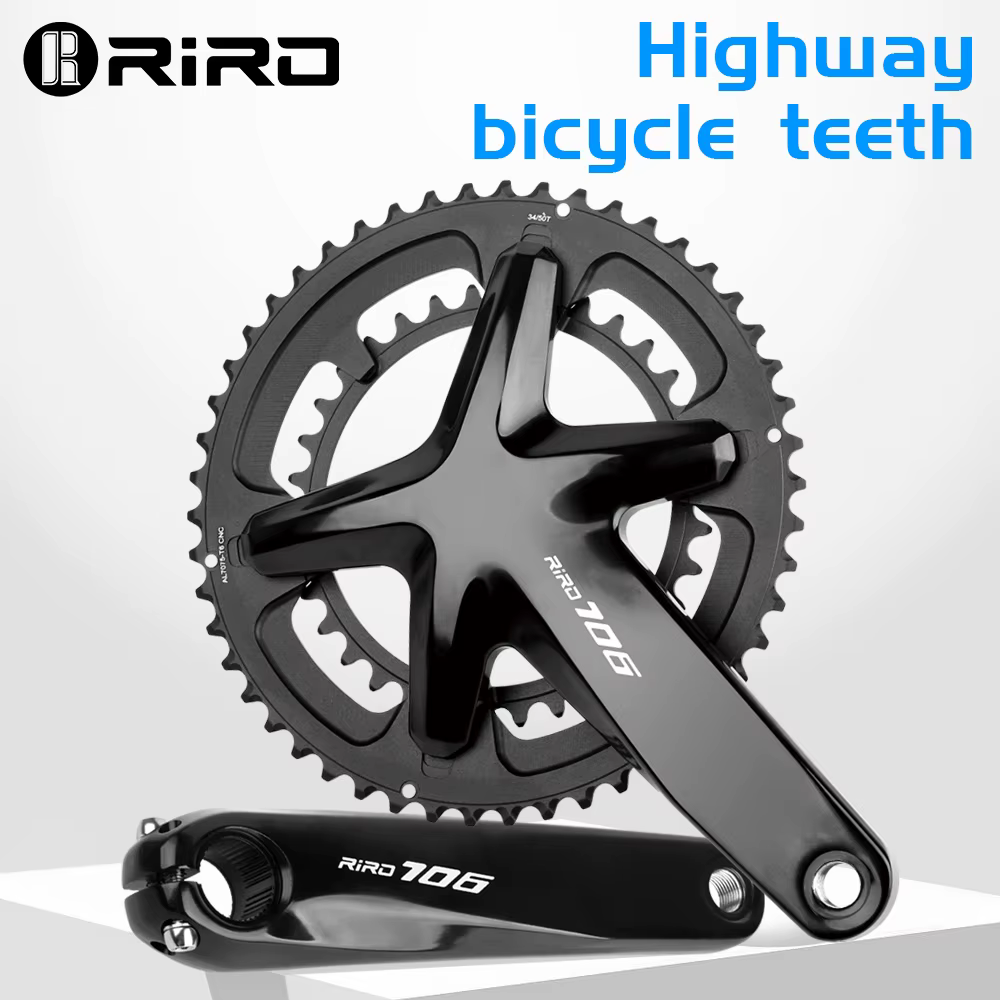 RIRO 706 vélo de route pédalier intégré 170mm 110BCD 53-39T/50-34T Double plateaux pignons creux