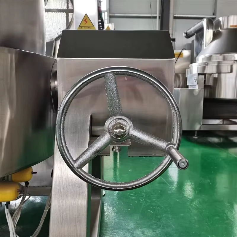 Bouilloire à bonbons inclinable 100-1000L, avec agitateur, vapeur à gaz, bouilloire électrique à gaine, marmite avec mélangeur