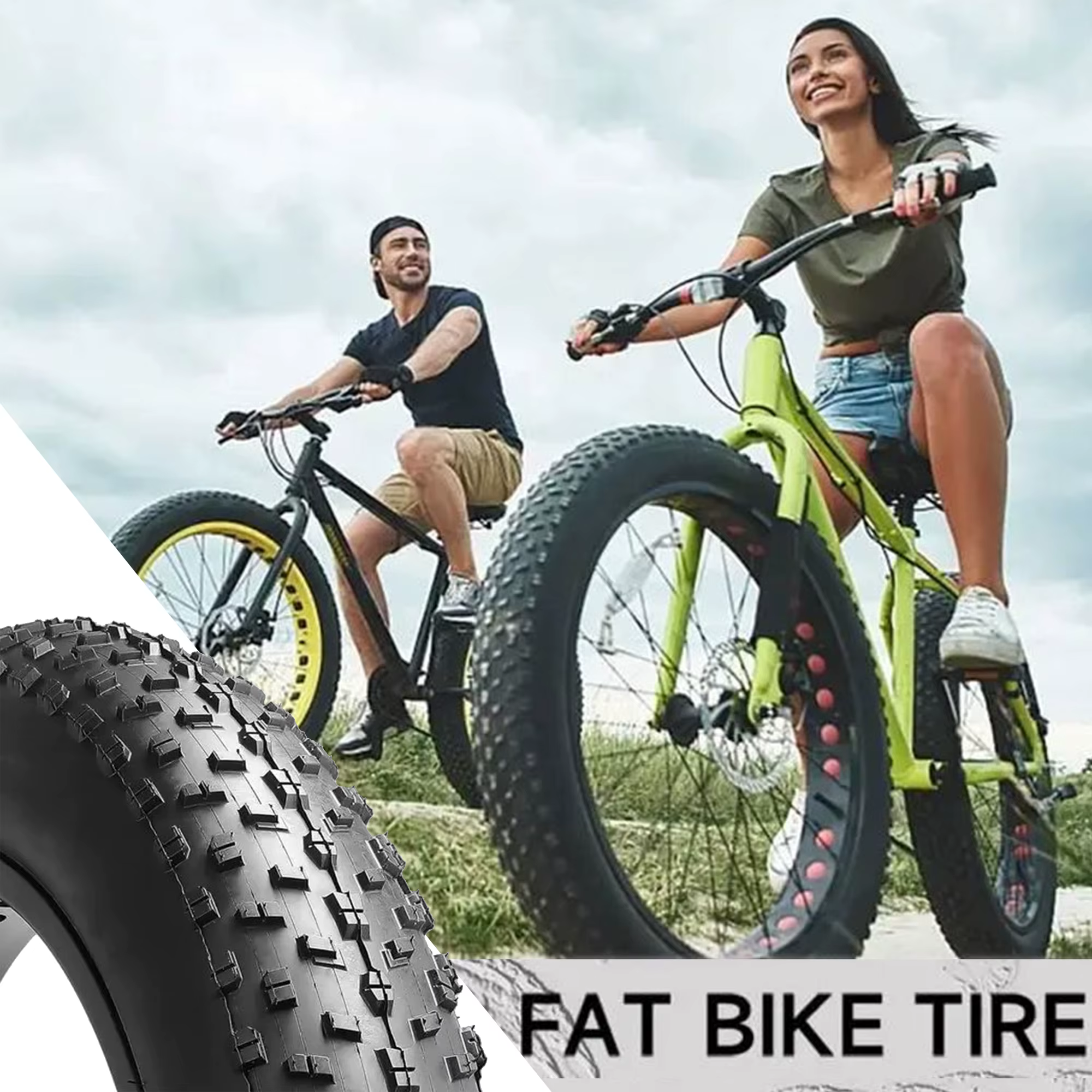 Pneu de vélo électrique pliant robuste en Kevlar Bead de 20 pouces-pneus 26/20 pouces (26x4.0