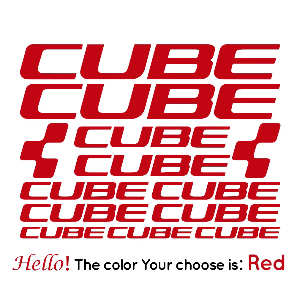 Autocollants de cadre de vélo CUBE