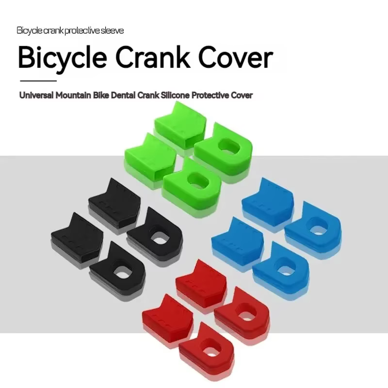 ENLEE 4 pièces/1 ensemble couvercle de protection de manivelle de VTT ensemble de manivelle de vélo vtt couvercle de bras de manivelle de protection accessoires de vélo universels