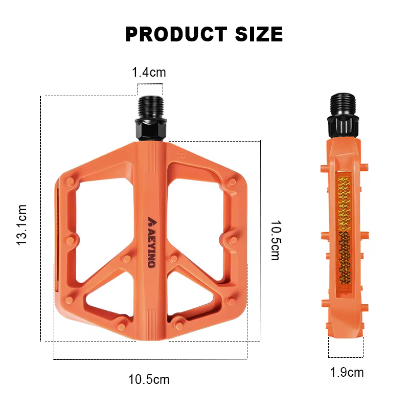 Pédales plates élargies AEYINO pour vélo