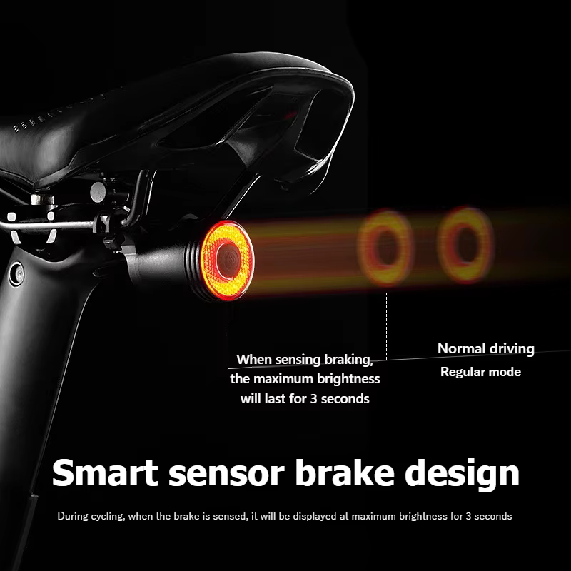 Feu arrière de vélo intelligent