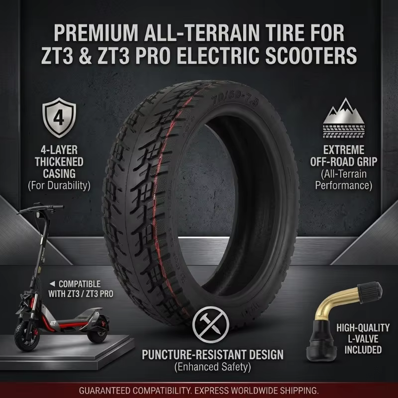 Pneu tubeless tout-terrain 70/60-7.5 pour ZT3 ZT3 Pro