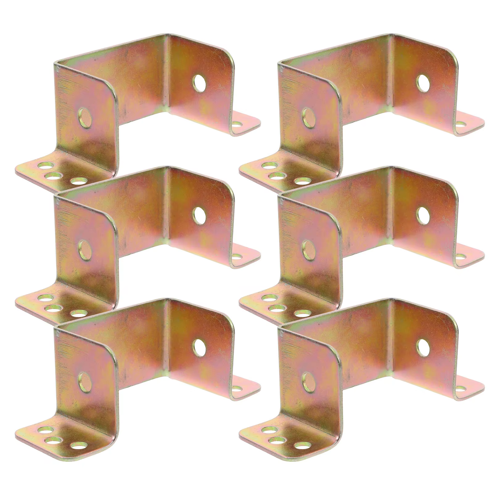 Support de rail en fer en forme de U, 50 mm de largeur, épaissi, pour cadre de lit robuste, plaque de lit, boucle, pièces de meubles, 6 pièces