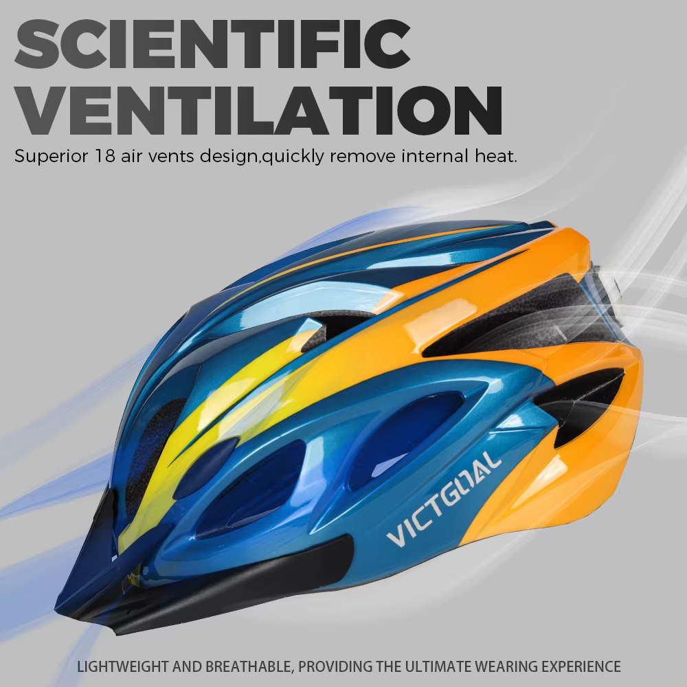 VICTGOAL adultes casque de vélo visière LED feu arrière hommes femmes
