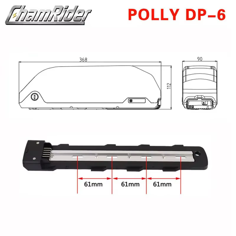 ChamRider-Polly-Boîtier de batterie pour vélo électrique 6
