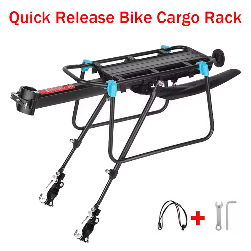 Porte-bagages de vélo réglable à dégagement rapide